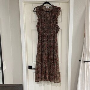 BB Dakota Multicolor Floral Midi Dress